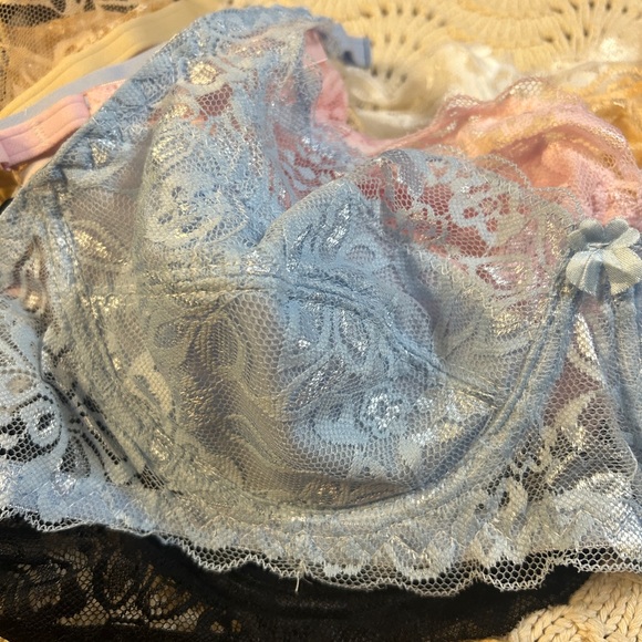 Underwire Bras Size XL Set of 5 Pastel NEW Adjustable Straps Pretty - Picture 7 of 12